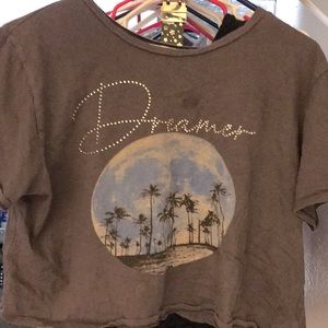 Cute crop tops t-shirt